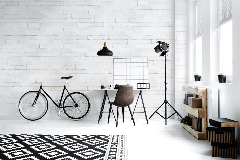 Black and white hipster room Industrialne klimaty, czyli wnętrza w stylu loft